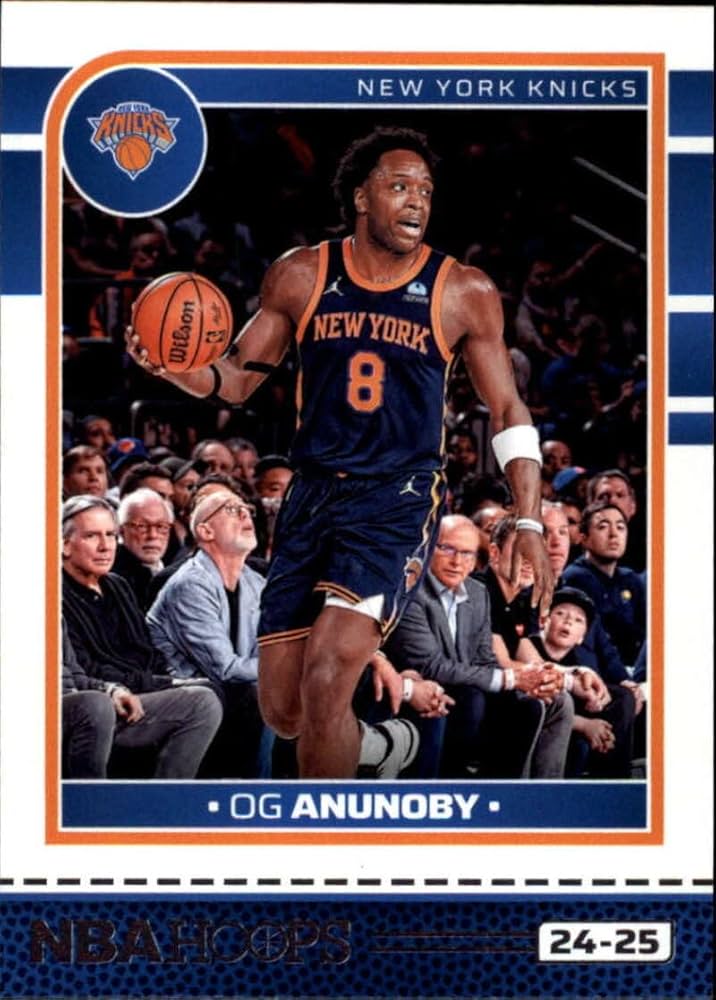 Amazon.com: 2024-25 NBA Hoops #124 OG Anunoby New York